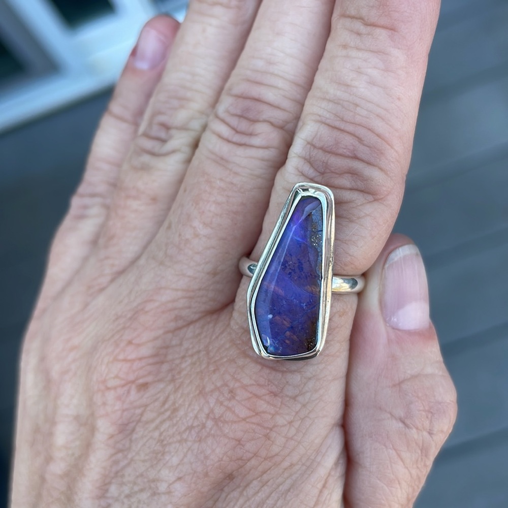 Purple Jelly Boulder Opal - Picture 4 of 5